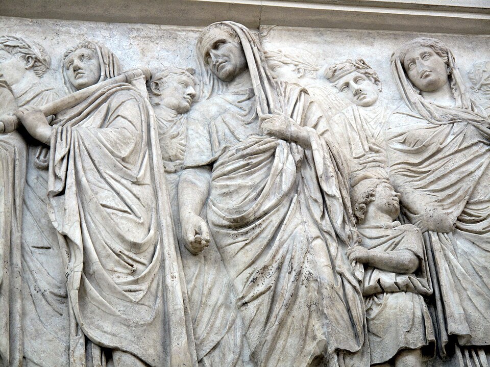 Procissão da Ara Pacis, Roma imperial · relevo monumental