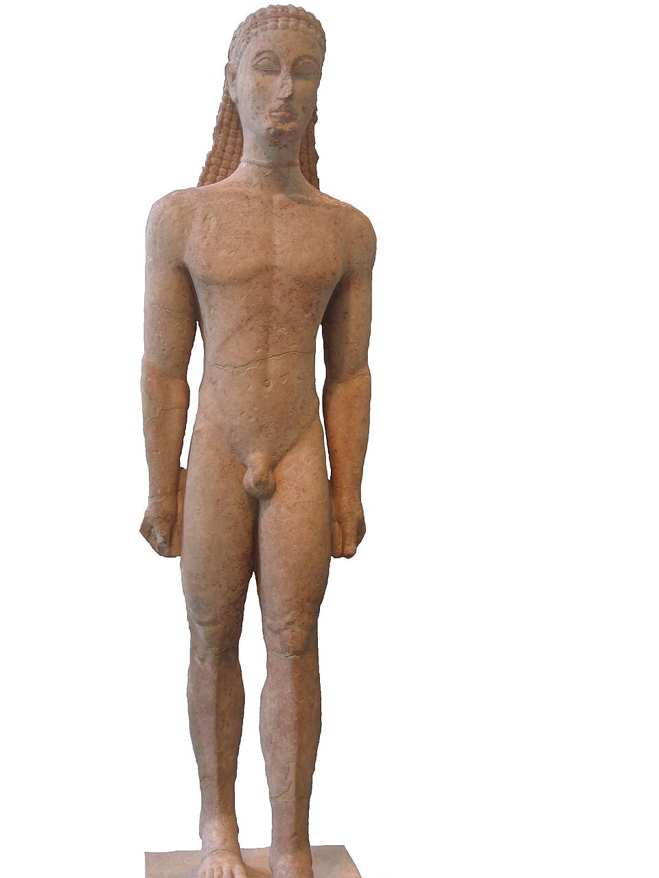 Kouros de Nova York, Grécia arcaica · escultura