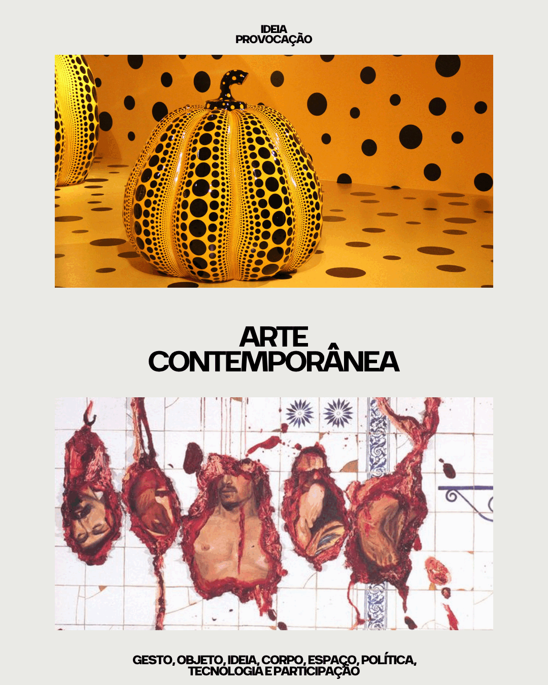 Capa original do dossiê Arte Contemporânea